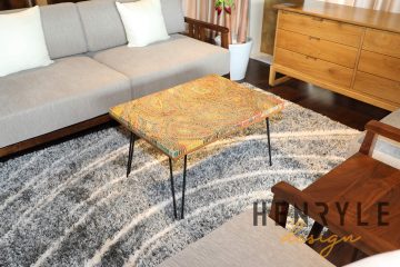 Abstract Colored-Pencil Coffee Table