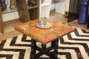 Five Blooms Colored-Pencil Coffee Table 8