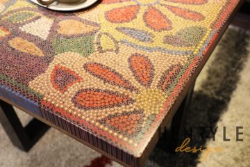 Floral Life Colored Pencil-Coffee Table