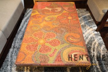 Garden of Eden Colored-Pencil Coffee Table