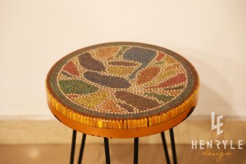 Lotus Pond Colored-Pencil Coffee Table IV 4