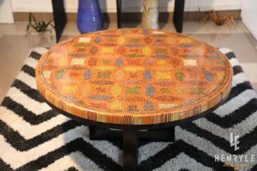 Lucky Coins Colored Pencil Coffee Table IV 2