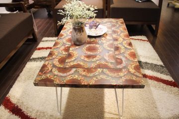 Mountain Woodland Colored-Pencil Coffee Table