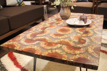 Mountain Woodland Colored-Pencil Coffee Table