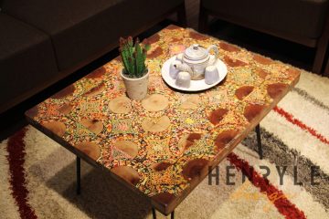 Puzzling Slices of Life Colored-Pencil Coffee Table