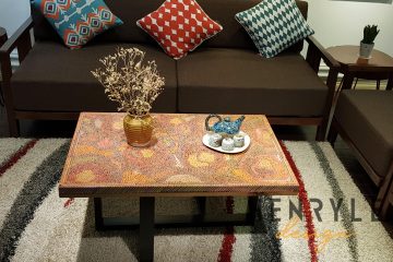 Rose Garden Colored-Pencil Coffee Table I