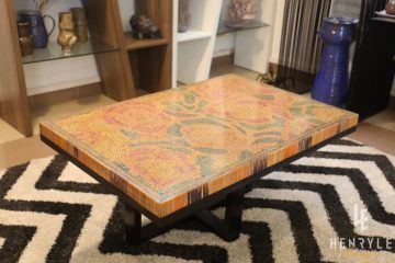 Rose Garden Colored-Pencil Coffee Table III 1