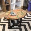 Single Curves Colored-Pencil Coffee Table 8