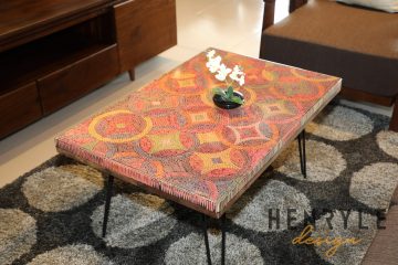 Starry Night Colored-Pencil Coffee Table