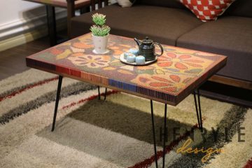 The Floral Life Colored Pencil Coffee Table 1