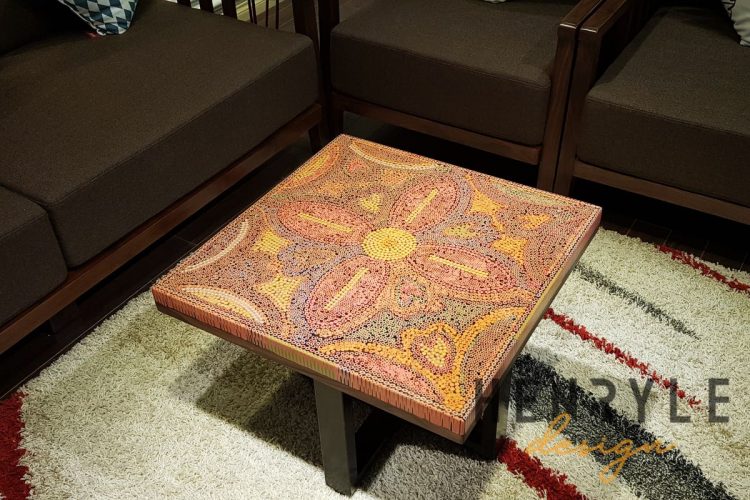 The Jungle Flame Colored Pencil Coffee Table 4