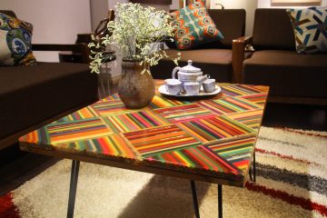 The Whimsy of Life Colored-Pencil Coffee Table