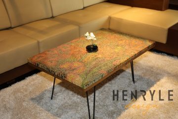 Wildflowers Colored-Pencil Coffee Table