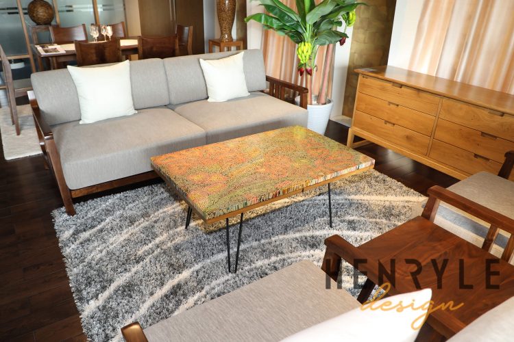Wildflowers Colored-Pencil Coffee Table